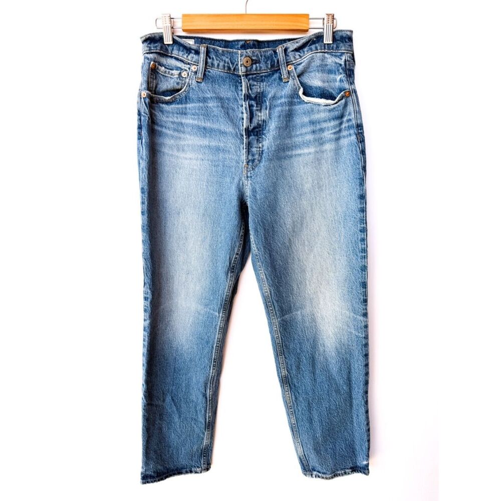GAP Cheeky Straight High Rise Denim Jeans Size 31, 12